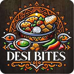 Desi Bites Cafe and Restaurant logo.